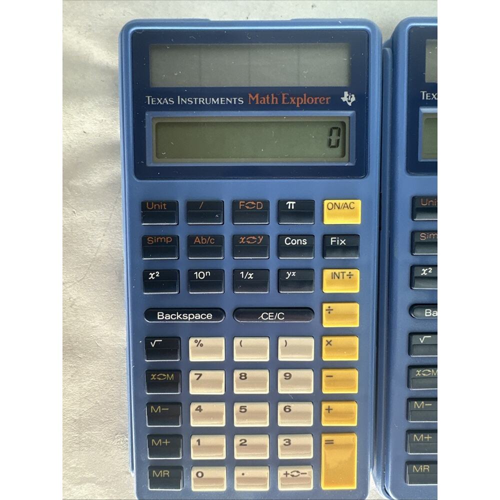 Texas Instruments Math Explorer (1-0391) Calculator w/ Cover & Index Card - 2Pk - Picture 2 of 12
